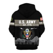Premium US Veterans Zip Hoodie BPHN021011, Gifts For US Veterans, Gifts On Father's Day, Veterans Day. - Image 3