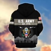 Premium US Veterans Zip Hoodie BPHN021011, Gifts For US Veterans, Gifts On Father's Day, Veterans Day. - Image 3