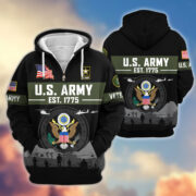 Premium US Veterans Zip Hoodie BPHN021011, Gifts For US Veterans, Gifts On Father's Day, Veterans Day. - Image 7