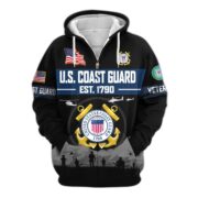 Premium US Veterans Zip Hoodie BPHN021011, Gifts For US Veterans, Gifts On Father's Day, Veterans Day. - Image 29
