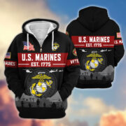Premium US Veterans Zip Hoodie BPHN021011, Gifts For US Veterans, Gifts On Father's Day, Veterans Day. - Image 19