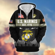 Premium US Veterans Zip Hoodie BPHN021011, Gifts For US Veterans, Gifts On Father's Day, Veterans Day. - Image 20