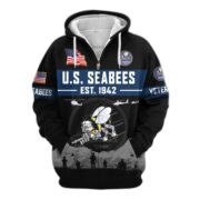Premium US Veterans Zip Hoodie BPHN021011, Gifts For US Veterans, Gifts On Father's Day, Veterans Day. - Image 14