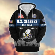 Premium US Veterans Zip Hoodie BPHN021011, Gifts For US Veterans, Gifts On Father's Day, Veterans Day. - Image 14