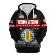 Premium US Veterans Zip Hoodie BPHN021011, Gifts For US Veterans, Gifts On Father's Day, Veterans Day. - Image 38