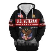 Premium US Veterans Zip Hoodie BPHN021011, Gifts For US Veterans, Gifts On Father's Day, Veterans Day. - Image 35