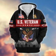 Premium US Veterans Zip Hoodie BPHN021011, Gifts For US Veterans, Gifts On Father's Day, Veterans Day. - Image 35