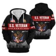 Premium US Veterans Zip Hoodie BPHN021011, Gifts For US Veterans, Gifts On Father's Day, Veterans Day. - Image 37