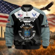 Premium US Veterans Bomber Jacket ATTN011022, Gifts For US Veterans, Gifts On Father's Day, Veterans Day. - Image 24