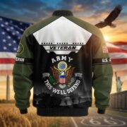 Premium US Veterans Bomber Jacket ATTN011022, Gifts For US Veterans, Gifts On Father's Day, Veterans Day. - Image 7