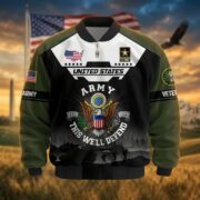 Premium US Veterans Bomber Jacket ATTN011022, Gifts For US Veterans, Gifts On Father's Day, Veterans Day. - Image 6