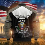 Premium US Veterans Bomber Jacket ATTN011022, Gifts For US Veterans, Gifts On Father's Day, Veterans Day. - Image 4