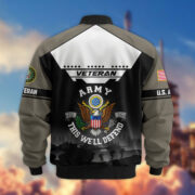 Premium US Veterans Bomber Jacket ATTN011022, Gifts For US Veterans, Gifts On Father's Day, Veterans Day. - Image 4