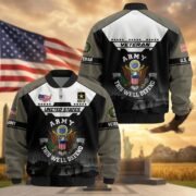 Premium US Veterans Bomber Jacket ATTN011022, Gifts For US Veterans, Gifts On Father's Day, Veterans Day. - Image 2
