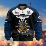 Premium US Veterans Bomber Jacket ATTN011022, Gifts For US Veterans, Gifts On Father's Day, Veterans Day. - Image 12