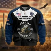 Premium US Veterans Bomber Jacket ATTN011022, Gifts For US Veterans, Gifts On Father's Day, Veterans Day. - Image 15