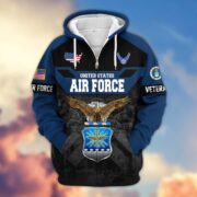 Premium US Veterans Zip Hoodie ATTN011023, Gifts For US Veterans, Gifts On Father's Day, Veterans Day. - Image 26