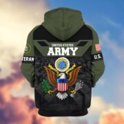 Premium US Veterans Zip Hoodie ATTN011023, Gifts For US Veterans, Gifts On Father's Day, Veterans Day. - Image 6
