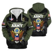 Premium US Veterans Zip Hoodie ATTN011023, Gifts For US Veterans, Gifts On Father's Day, Veterans Day. - Image 7