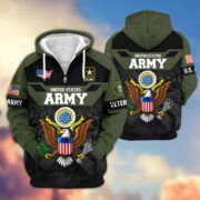 Premium US Veterans Zip Hoodie ATTN011023, Gifts For US Veterans, Gifts On Father's Day, Veterans Day. - Image 7