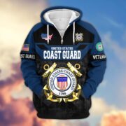 Premium US Veterans Zip Hoodie ATTN011023, Gifts For US Veterans, Gifts On Father's Day, Veterans Day. - Image 29