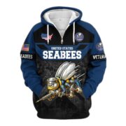 Premium US Veterans Zip Hoodie ATTN011023, Gifts For US Veterans, Gifts On Father's Day, Veterans Day. - Image 14
