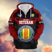 Premium US Veterans Zip Hoodie ATTN011023, Gifts For US Veterans, Gifts On Father's Day, Veterans Day. - Image 38