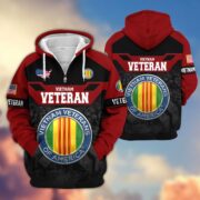 Premium US Veterans Zip Hoodie ATTN011023, Gifts For US Veterans, Gifts On Father's Day, Veterans Day. - Image 40
