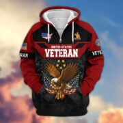 Premium US Veterans Zip Hoodie ATTN011023, Gifts For US Veterans, Gifts On Father's Day, Veterans Day. - Image 35
