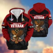 Premium US Veterans Zip Hoodie ATTN011023, Gifts For US Veterans, Gifts On Father's Day, Veterans Day. - Image 37