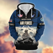 Premium US Veterans Zip Hoodie BPHN021014, Gifts For US Veterans, Gifts On Father's Day, Veterans Day. - Image 27