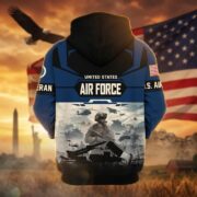 Premium US Veterans Zip Hoodie BPHN021014, Gifts For US Veterans, Gifts On Father's Day, Veterans Day. - Image 28