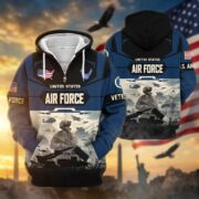 Premium US Veterans Zip Hoodie BPHN021014, Gifts For US Veterans, Gifts On Father's Day, Veterans Day. - Image 26