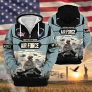 Premium US Veterans Zip Hoodie BPHN021014, Gifts For US Veterans, Gifts On Father's Day, Veterans Day. - Image 23