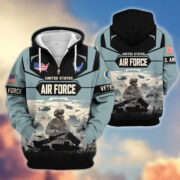 Premium US Veterans Zip Hoodie BPHN021014, Gifts For US Veterans, Gifts On Father's Day, Veterans Day. - Image 23