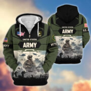 Premium US Veterans Zip Hoodie BPHN021014, Gifts For US Veterans, Gifts On Father's Day, Veterans Day. - Image 5