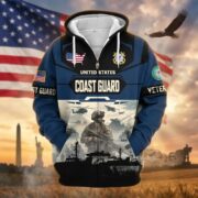 Premium US Veterans Zip Hoodie BPHN021014, Gifts For US Veterans, Gifts On Father's Day, Veterans Day. - Image 30