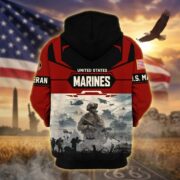 Premium US Veterans Zip Hoodie BPHN021014, Gifts For US Veterans, Gifts On Father's Day, Veterans Day. - Image 19