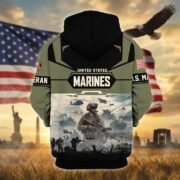 Premium US Veterans Zip Hoodie BPHN021014, Gifts For US Veterans, Gifts On Father's Day, Veterans Day. - Image 22