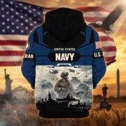 Premium US Veterans Zip Hoodie BPHN021014, Gifts For US Veterans, Gifts On Father's Day, Veterans Day. - Image 13