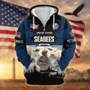 Premium US Veterans Zip Hoodie BPHN021014, Gifts For US Veterans, Gifts On Father's Day, Veterans Day. - Image 15
