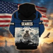 Premium US Veterans Zip Hoodie BPHN021014, Gifts For US Veterans, Gifts On Father's Day, Veterans Day. - Image 16