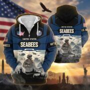 Premium US Veterans Zip Hoodie BPHN021014, Gifts For US Veterans, Gifts On Father's Day, Veterans Day. - Image 14