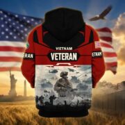 Premium US Veterans Zip Hoodie BPHN021014, Gifts For US Veterans, Gifts On Father's Day, Veterans Day. - Image 40