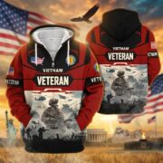 Premium US Veterans Zip Hoodie BPHN021014, Gifts For US Veterans, Gifts On Father's Day, Veterans Day. - Image 38