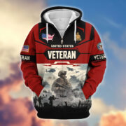 Premium US Veterans Zip Hoodie BPHN021014, Gifts For US Veterans, Gifts On Father's Day, Veterans Day. - Image 36