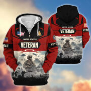 Premium US Veterans Zip Hoodie BPHN021014, Gifts For US Veterans, Gifts On Father's Day, Veterans Day. - Image 35