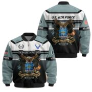 Premium US Veterans Bomber Jacket ATTN071021, Gifts For US Veterans, Gifts On Father's Day, Veterans Day. - Image 23