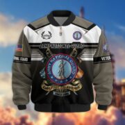 Premium US Veterans Bomber Jacket ATTN071021, Gifts For US Veterans, Gifts On Father's Day, Veterans Day. - Image 9