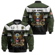 Premium US Veterans Bomber Jacket ATTN071021, Gifts For US Veterans, Gifts On Father's Day, Veterans Day. - Image 5